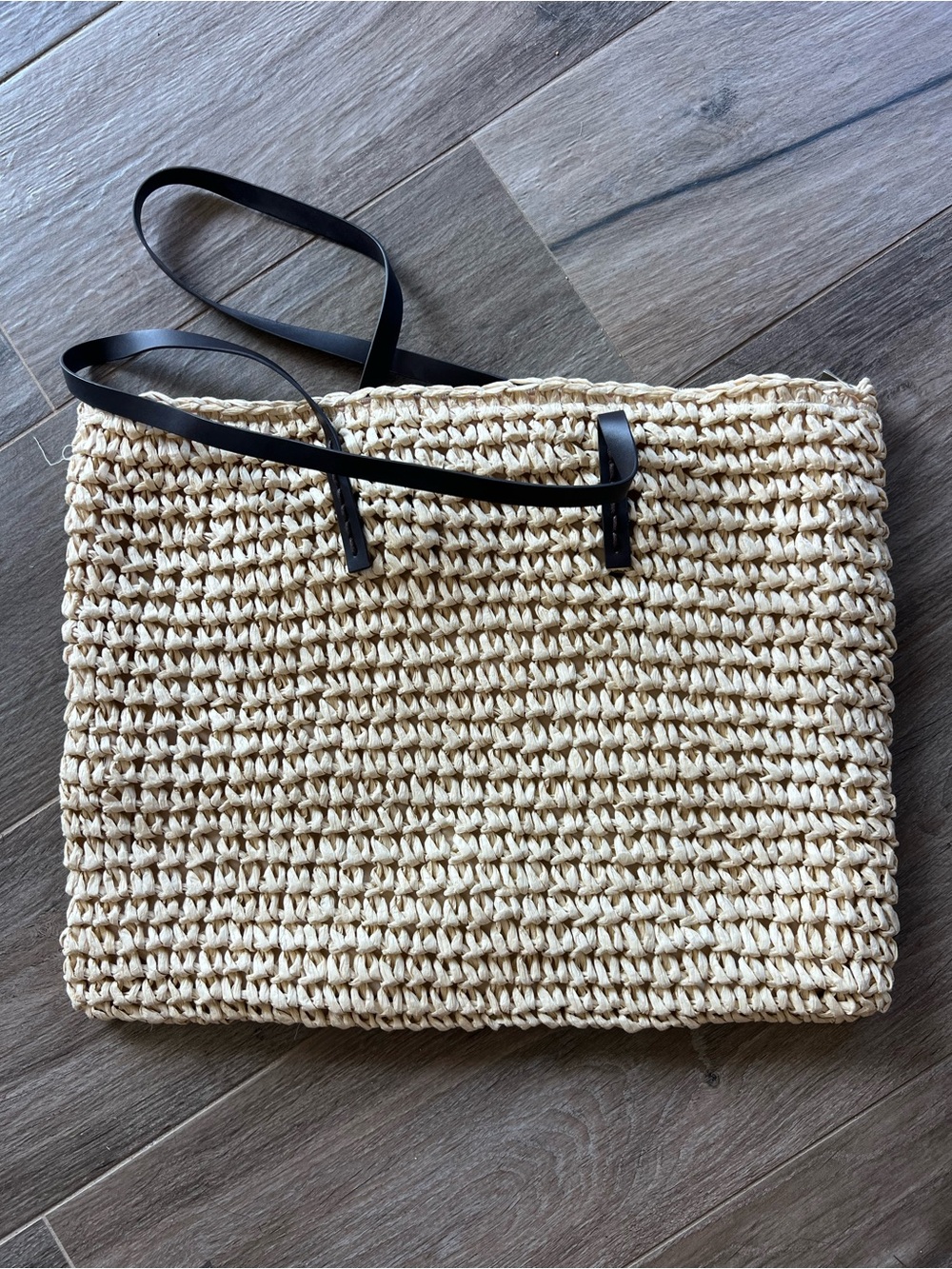 Woven Straw Tote Beach Bag - Picture 7 of 10